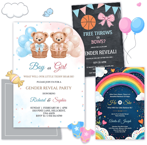 teddy-basketball-rainbow-gender-reveal-invites